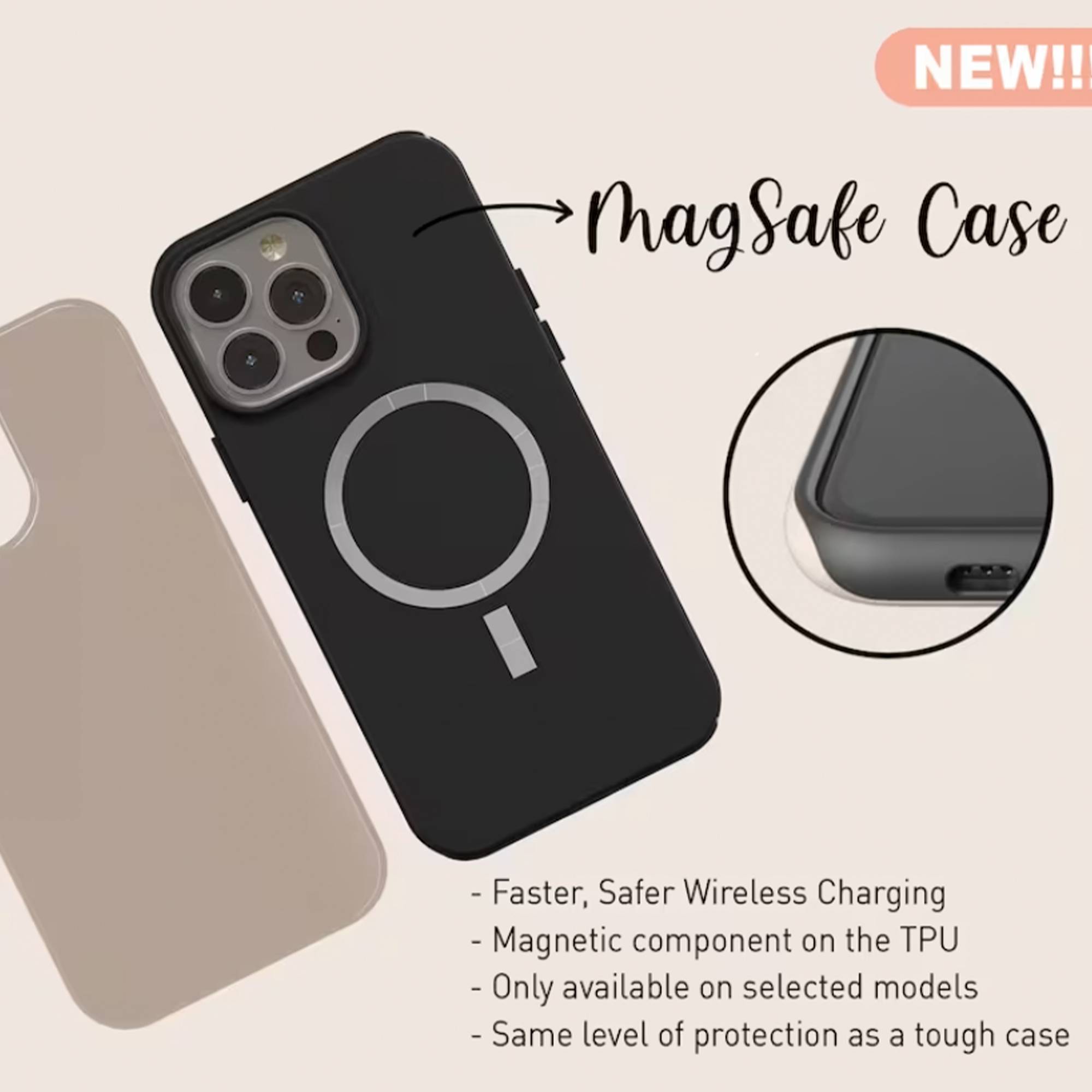 MagSafe Personalized Photo iPhone Case, Custom Case