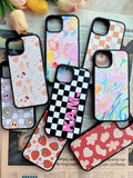 Pink Gingerbread Christmas Case, Cute ALL-NEW Black Frame case, MagSafe Case