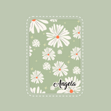 Green Flowers Personalized iPad Case