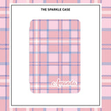 Pink Checkerboard Kindle case Paperwhite Cover Free Personalization