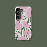 Boho Flowers Pink Phone Case, iPhone, Samsung