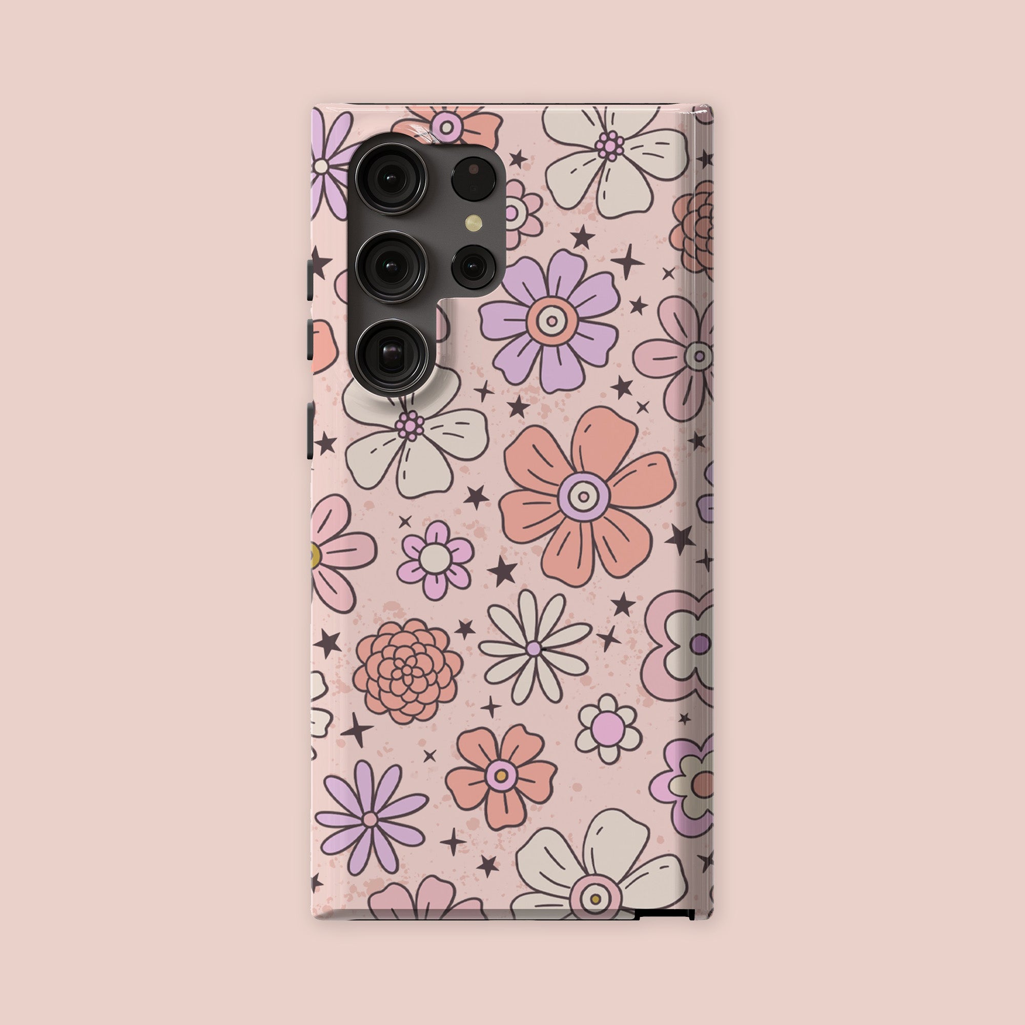 Summer Vibe Floral Protective Phone Case, iPhone, Samsung