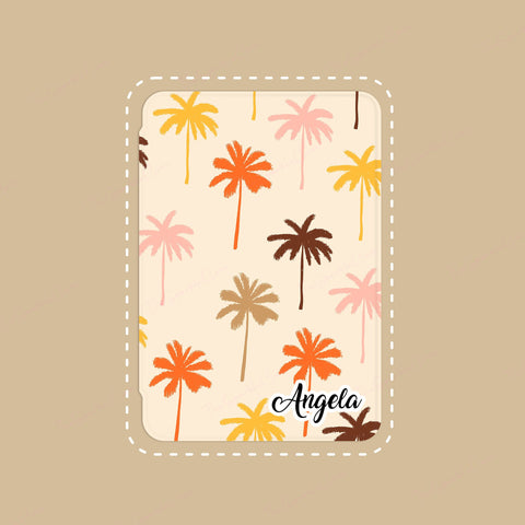 Palm Trees Custom Monogram iPad Case