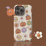 Halloween Pumpkin Stickers Phone Case, iPhone, Samsung