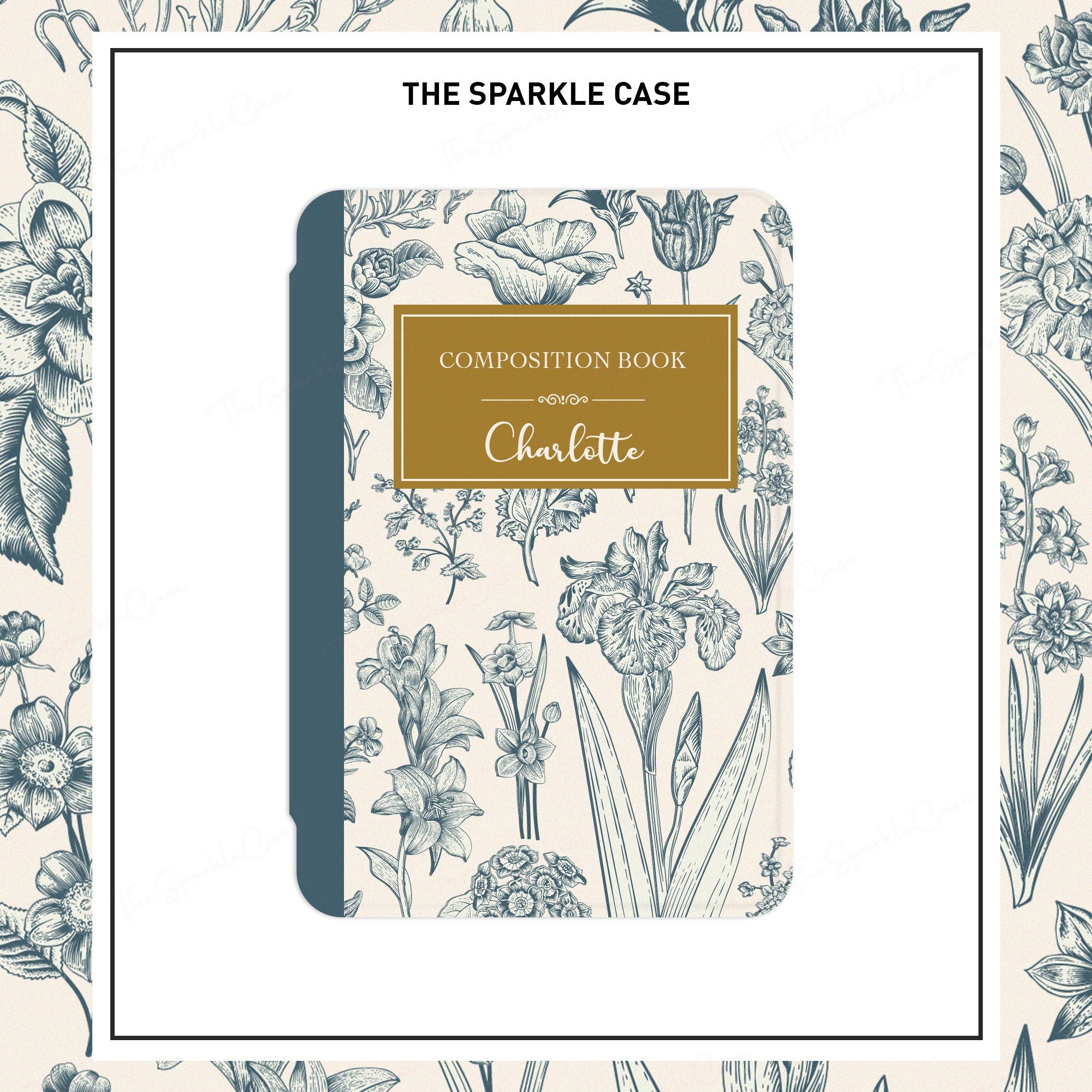 Custom Kindle case paperwhite Aesthetic Botanical Cover Free Personalization