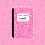 Pink Composition Notebook iPad Case Cover Free Personalization