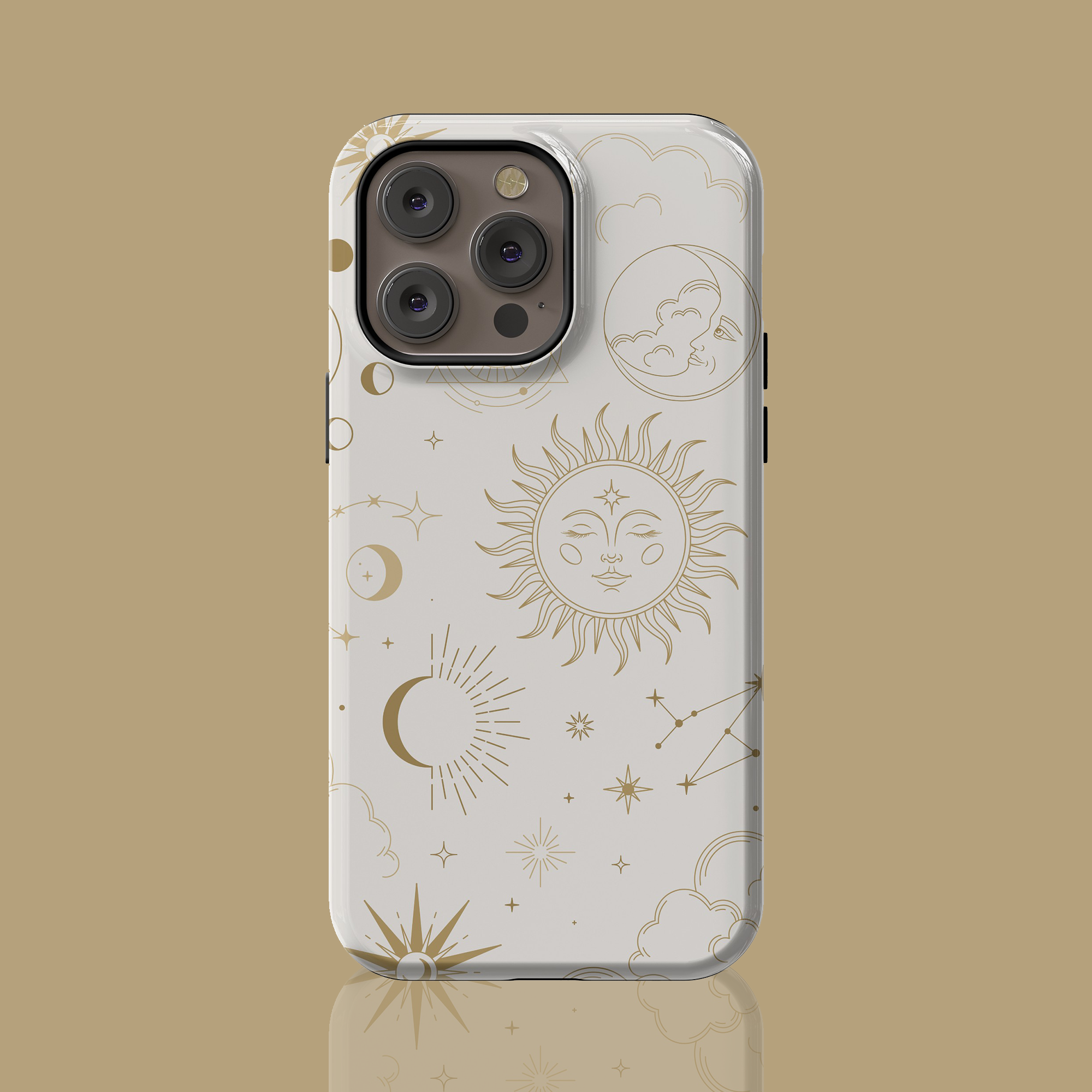 Boho Star Moon Sun iPhone Case