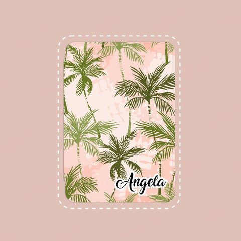 Palm Trees Custom Name iPad Case