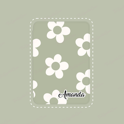 Custom Name Flowers iPad Case Cover Free Personalization