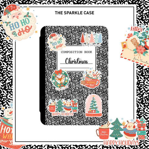 Christmas Theme Composition Notebook Kindle Case Paperwhite Oasis All-new 2023