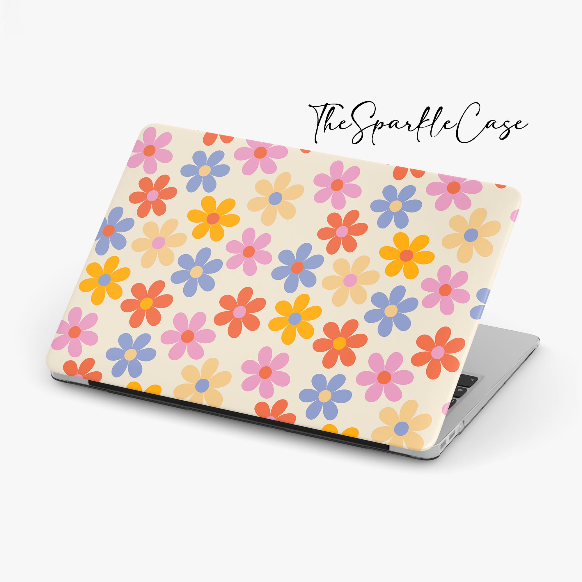 Customize Cute Colorful Flowers MacBook Case Laptop Case