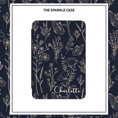 Custom Name Floral Kindle Case Paperwhite Cover Free Personalization