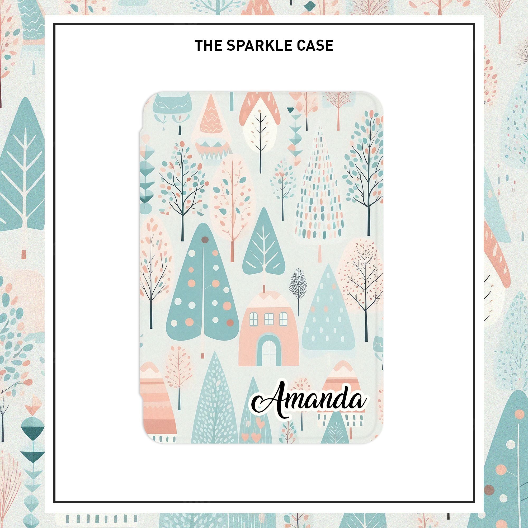 Christmas Winter Tree Aesthetic iPad Case Cover Free Personalization