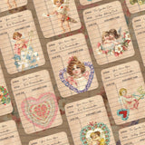Vintage Library Cards iPad Case Cover Free Personalization Kiss Angels