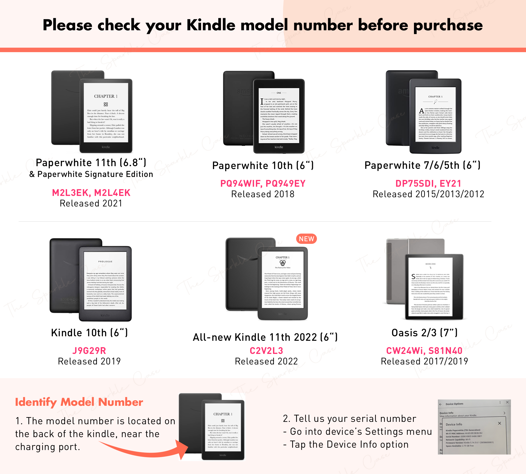 Kawaii Bear Kindle Paperwhite Case, Free Personalization