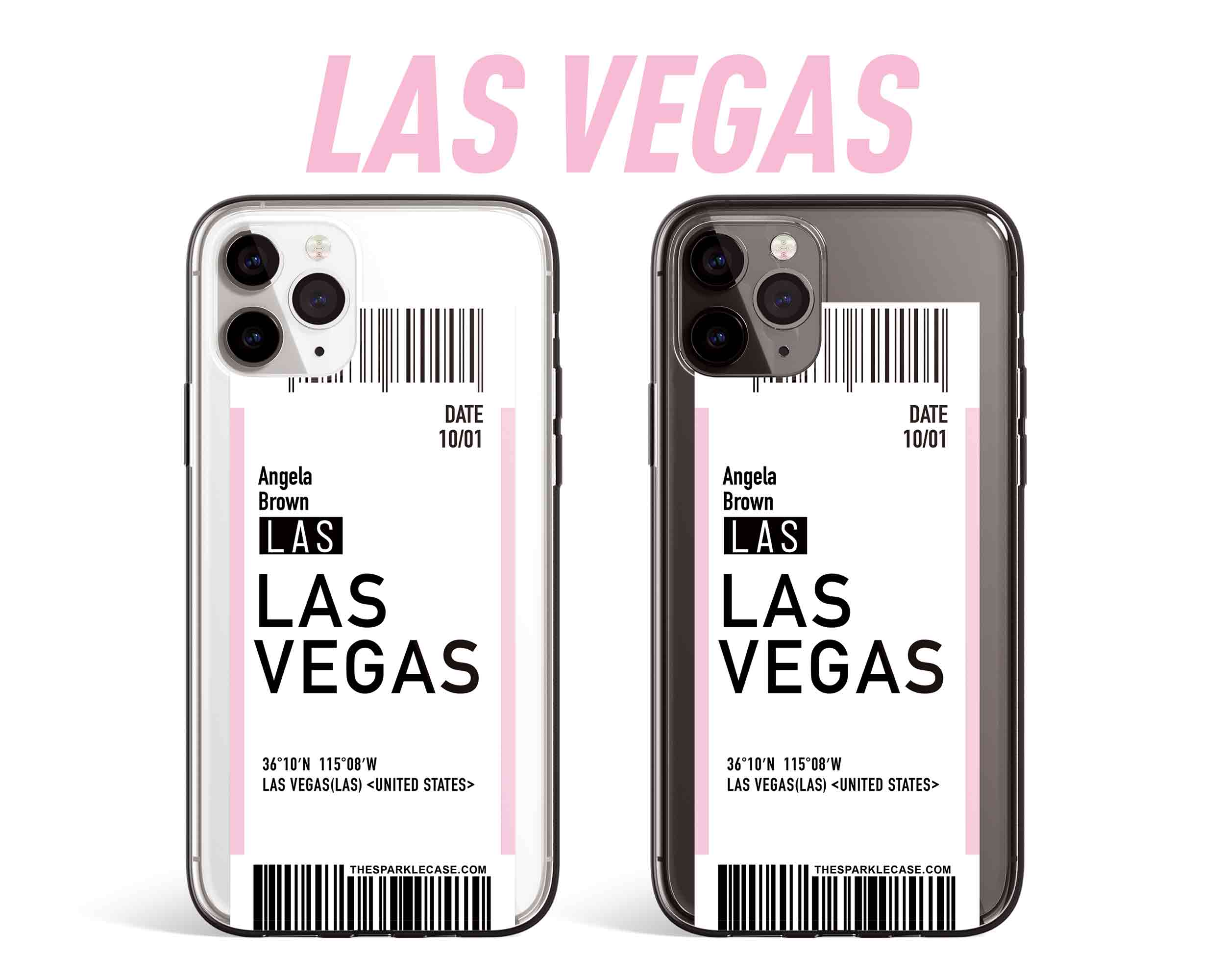 Boarding Pass Clear iPhone Case, Custom Case, Free Personalization