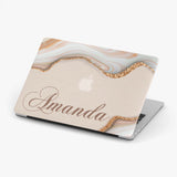 Personalized MacBook Marble Case, Custom Name
