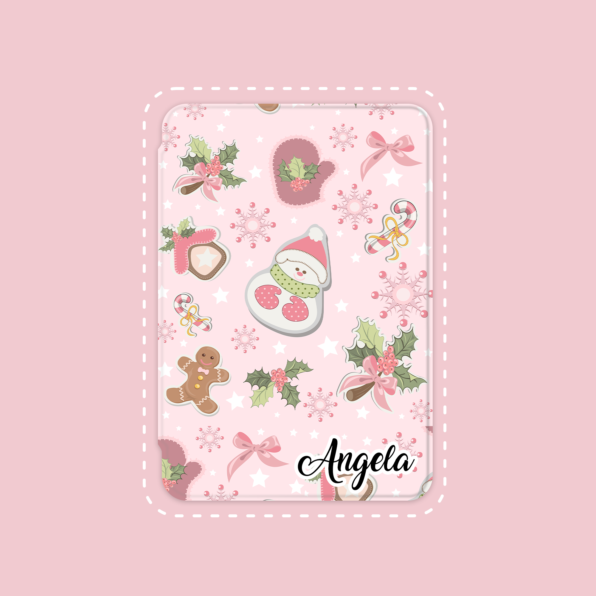Personalized Pink Christmas Gift Kindle Case Paperwhite Case