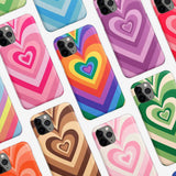 Rainbow Love Heart Protective iPhone Case