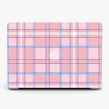 Pink Plaid Pattern Laptop Case, Macbook Hard Case