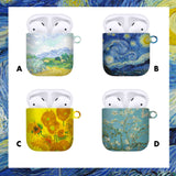 Vincent Van Gogh Claude Monet Oil Painting AirPods Case