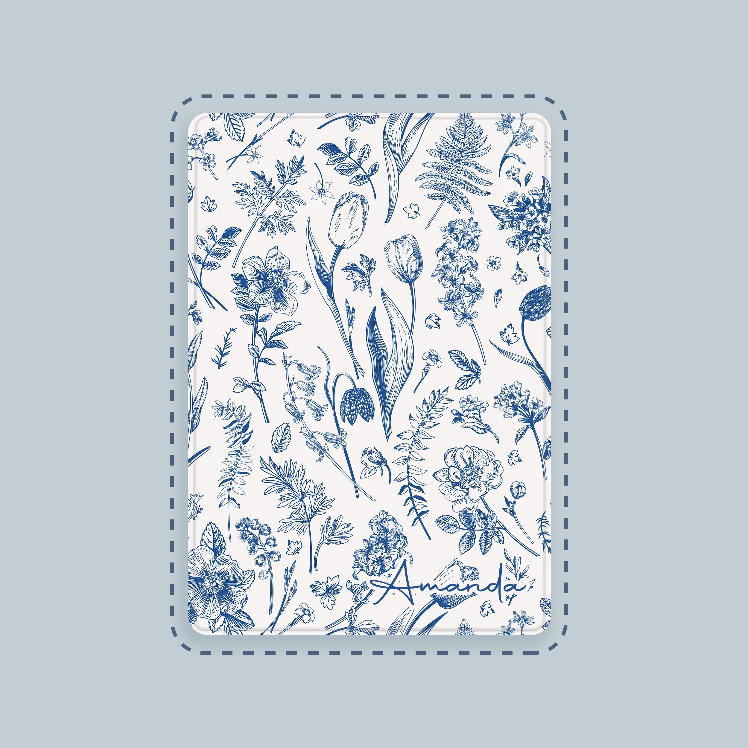 Botanical Custom Monogram iPad Case