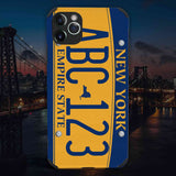 Custom New York License Plate iPhone Case