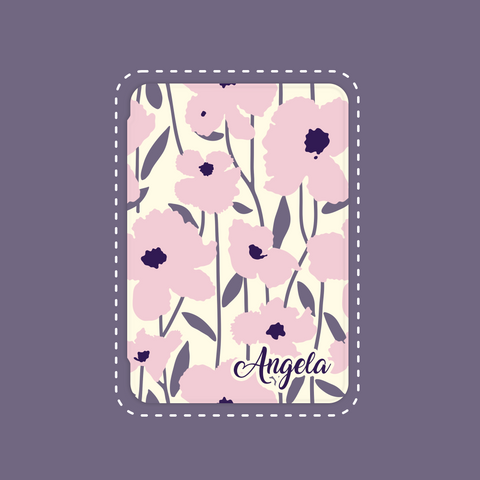 Custom Iris Lilac Flowers Custom Name iPad Case