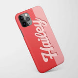 Custom Name Red Phone Case