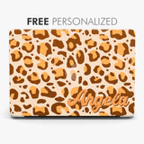 Personalized Leopard Print MacBook Case