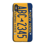 Custom New York License Plate iPhone Case