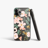 Vintage Flowers Aesthetic Clear iPhone Case