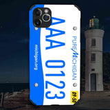 Custom Michigan License Plate iPhone Case