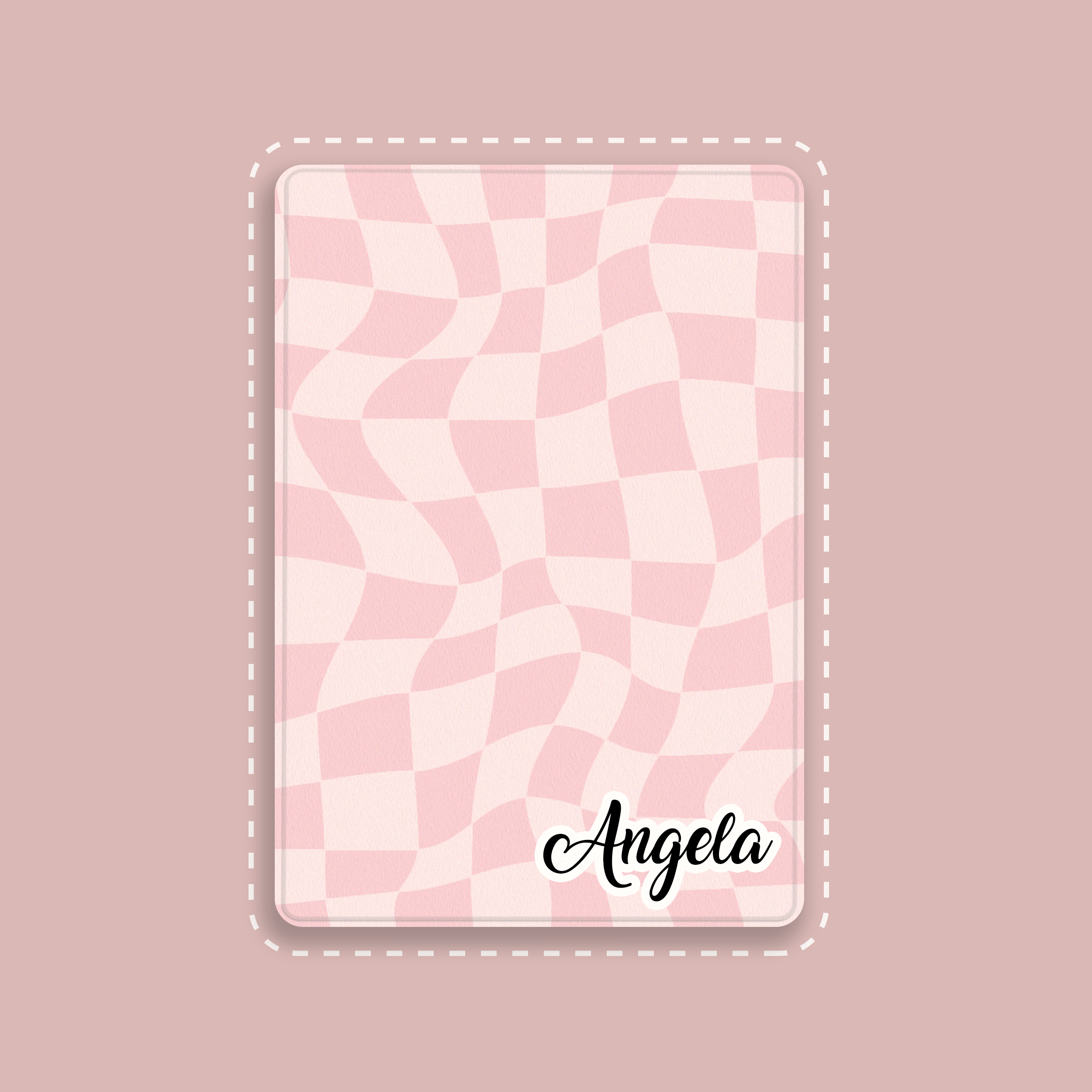 Checkerboard with Custom Name Phone Case, Custom Name Case, Free  Personalization - The Sparkle Case