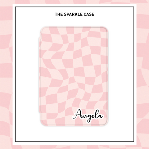 Pink Checkerboard Kindle Case Paperwhite Case