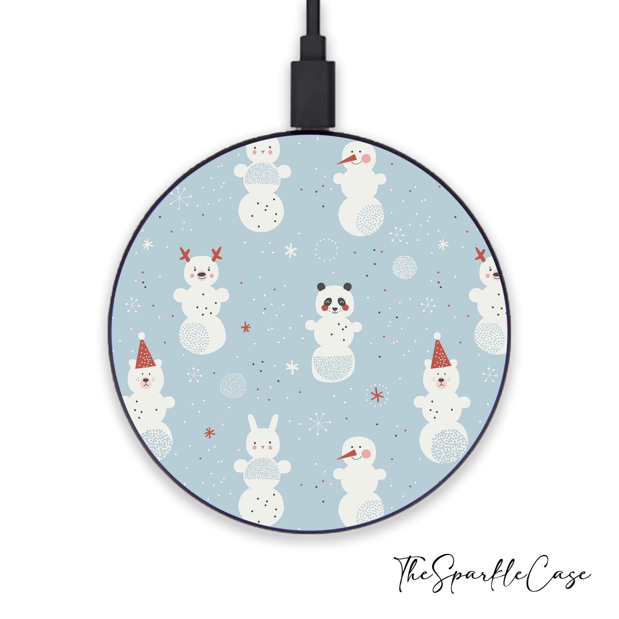 Cute Snowman Christmas Wireless Charger