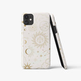 Boho Star Moon Sun iPhone Case