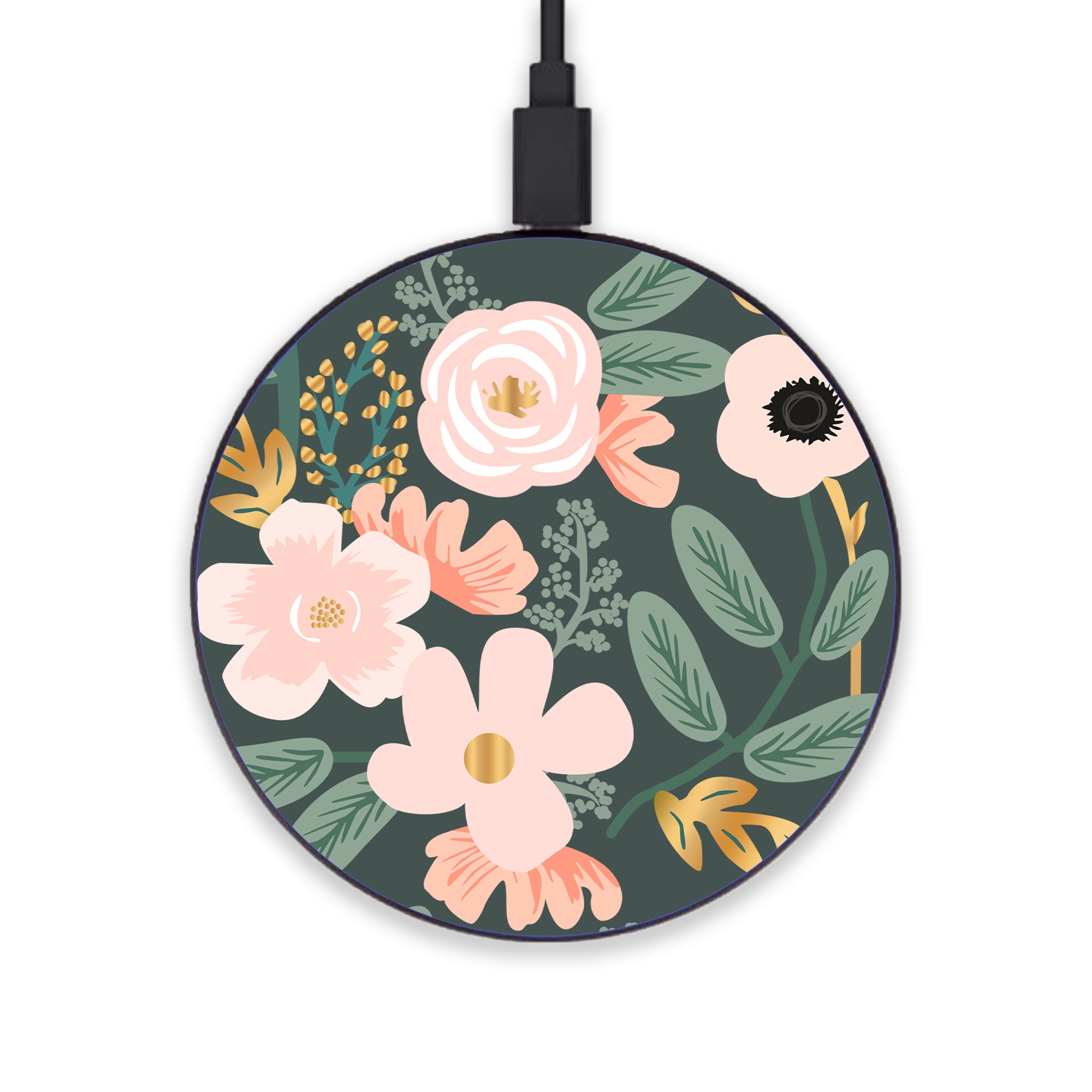 Aesthetic Floral Wireless Charger