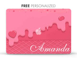 Personalized Sweet Pink Heart MacBook Case