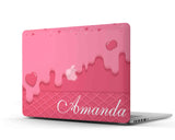 Personalized Sweet Pink Heart MacBook Case