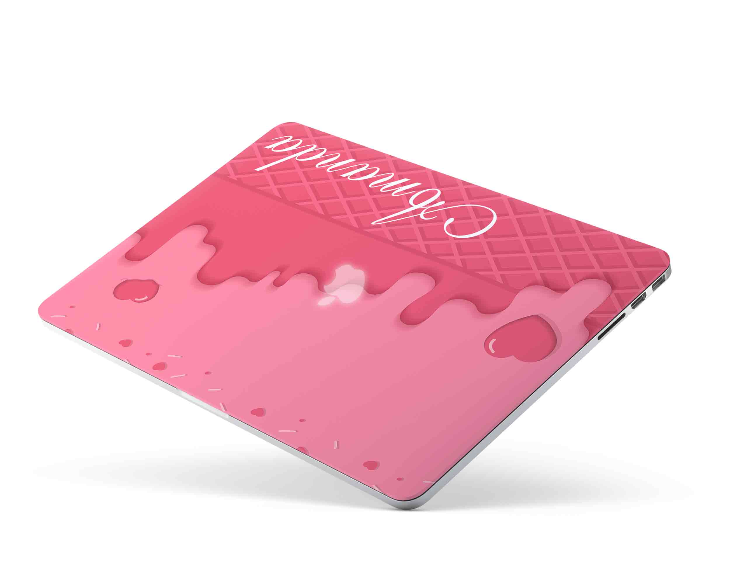 Personalized Sweet Pink Heart MacBook Case
