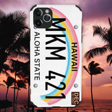 Custom Hawaii License Plate iPhone Case