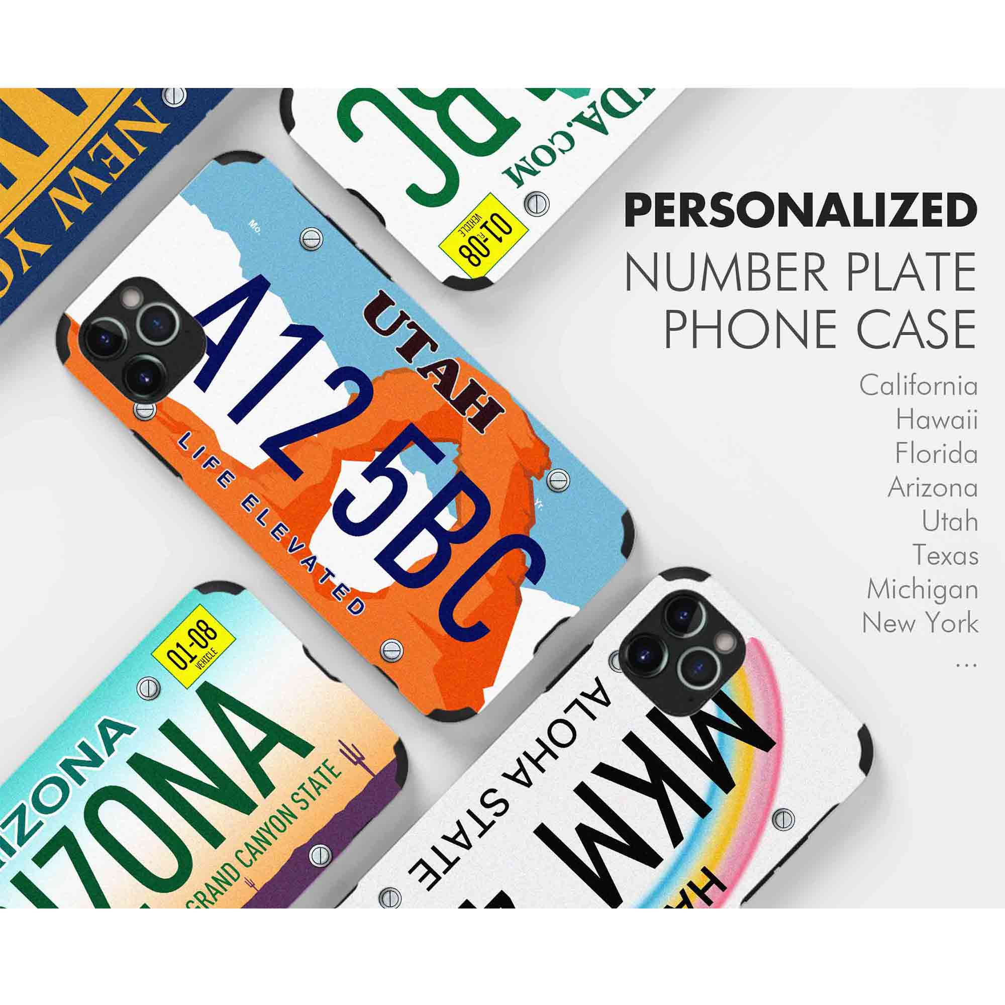 Custom New York License Plate iPhone Case