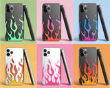 Flames Fire Clear iPhone Case