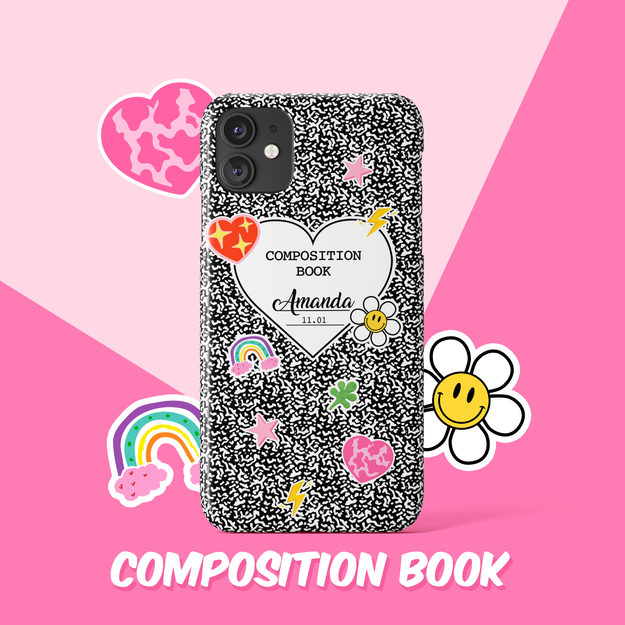 Personalized iPhone Case Cover Cmposition Book Samsung