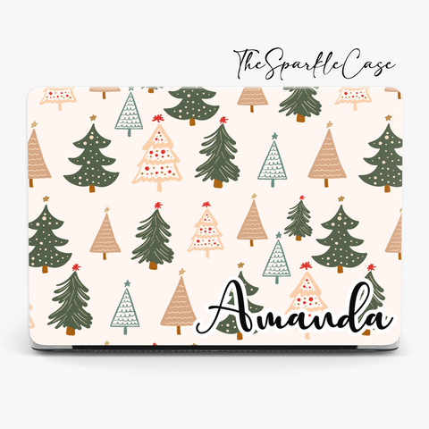 Personalized Aesthetic Christmas Tree MacBook Case