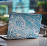 Liquid Vein Painting Hard Shell Abstract Graphic Modern Rubberized Laptop Case for Macbook
