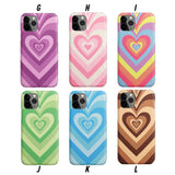 Rainbow Love Heart Protective iPhone Case
