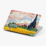 Custom Name Case Van Gogh Painting Aesthetic Hard Laptop Case