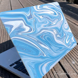 Liquid Vein Painting Hard Shell Abstract Graphic Modern Rubberized Laptop Case for Macbook